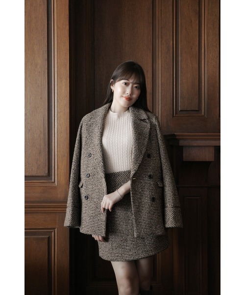 Hemingway Check Tweed Jacket（テーラードジャケット）｜Her lip to