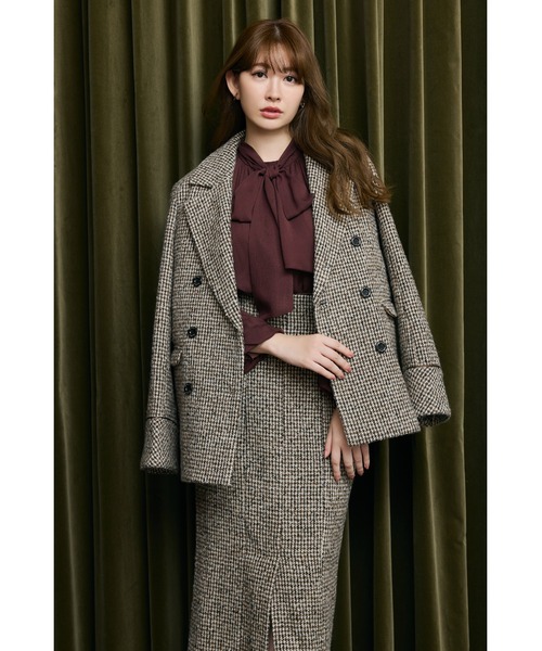 Hemingway Check Tweed Jacket（テーラードジャケット）｜Her lip to