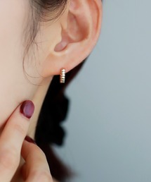 SIENA ROSE ゴールドロングピアス シエナローズ ロングチェーン