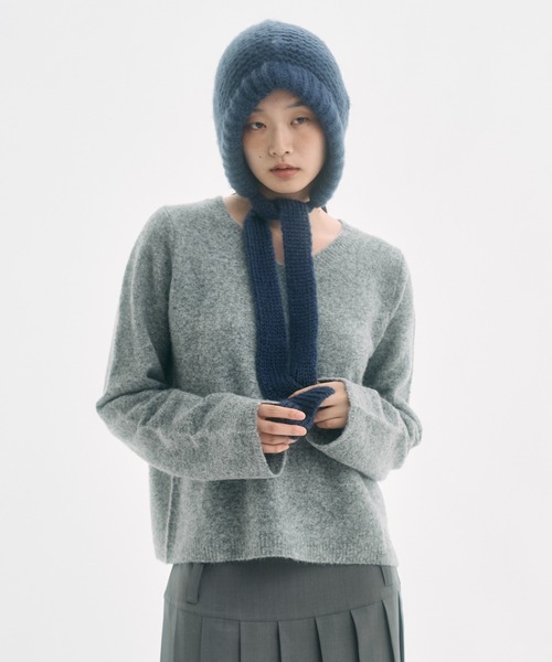 ribbon balaclava / リボンバラクラバ（ニットキャップ/ビーニー