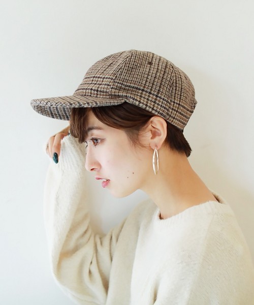 TODAYFUL（トゥデイフル）の「チェックウールキャップ（キャップ