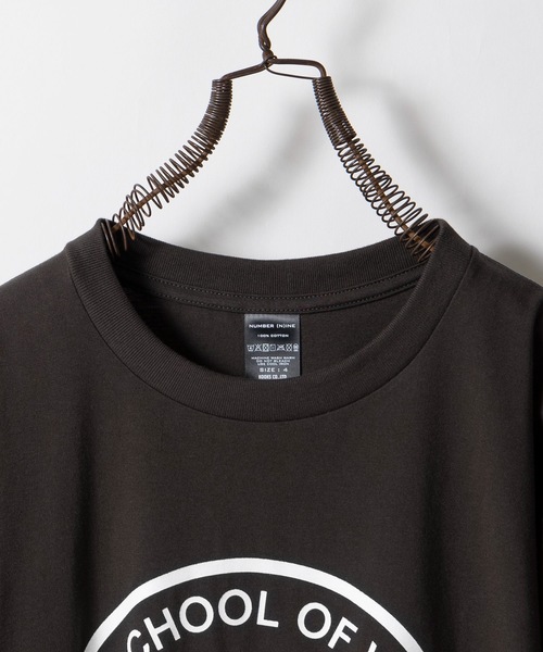 SCHOOL OF VISUAL COMEDY_T-SHIRT / スカルモチーフ サークルロゴ T