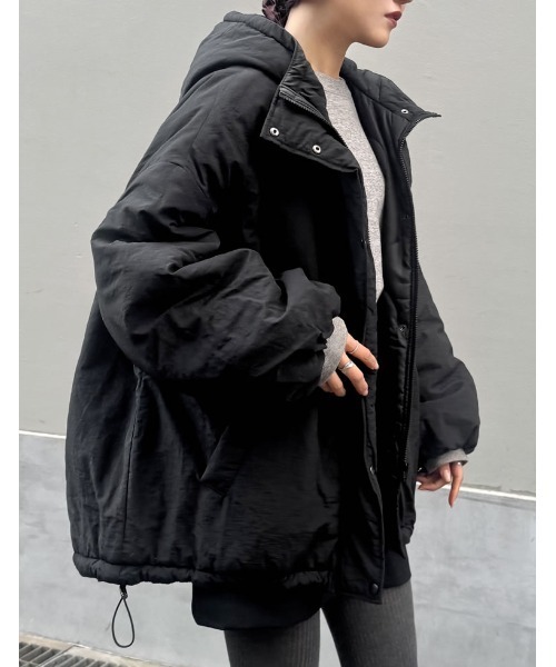 セール】[HITアウター][低身長サイズ有]中綿入りオーバーサイズ