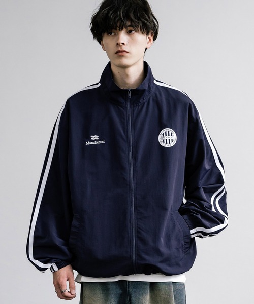 オーバーサイズナイロンタスラントラックジャケット（ナイロン