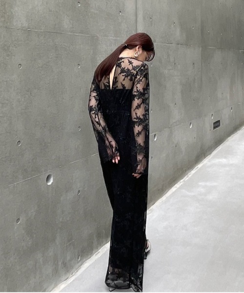 セール】SPANGLE LACE ROMPERS（サロペット/オーバーオール）｜Ameri