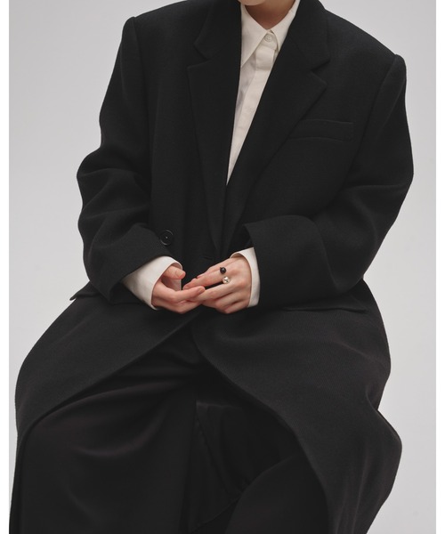 セール】Wool 100% Chester Coat（ステンカラーコート）｜TODAYFUL