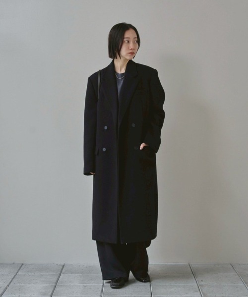 セール】Wool 100% Chester Coat（ステンカラーコート）｜TODAYFUL