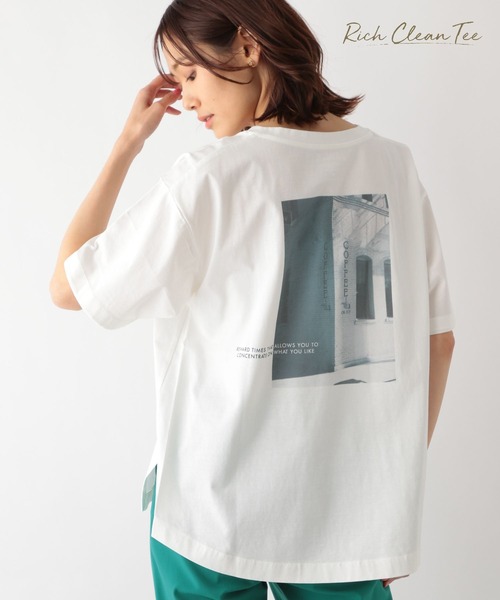 GLOBAL WORK（グローバルワーク）の「リッチクリーンプリントT半袖
