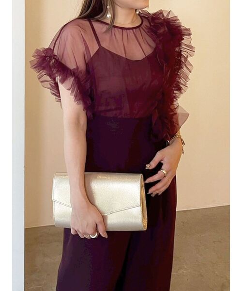 セール】【WEB限定】LADYチュールドッキングコンビネゾン（パンツ