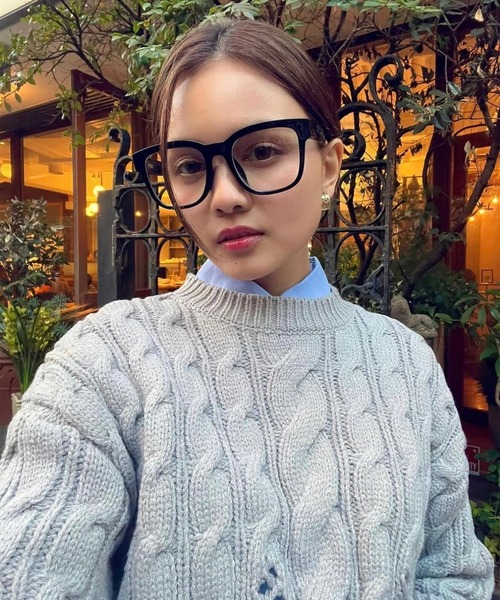 FLEX（フレックス）の「square wide clear sunglasse / スクエアワイド