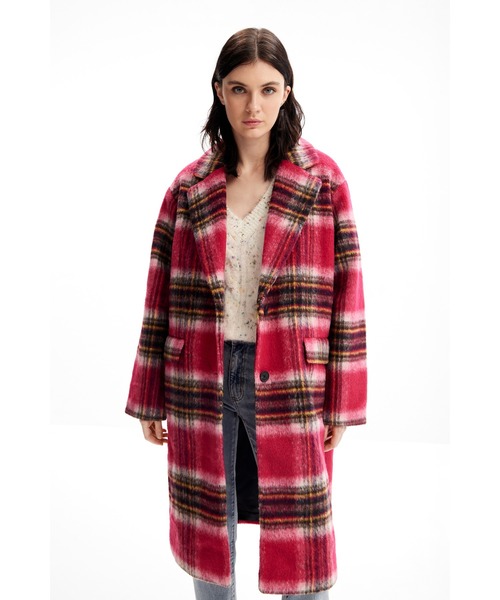 Desigual（デシグアル）の「ウール チェックコート（チェスターコート