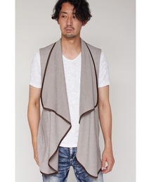 美品 TORNADOMART 灰 ベスト M トルネードマート ジレ スーツ