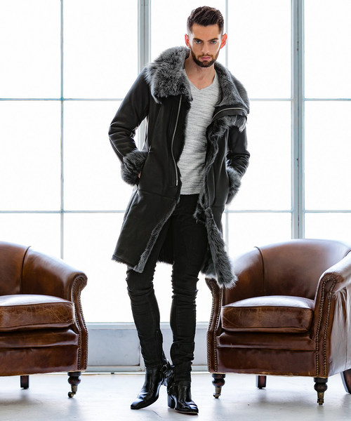 BUFFALO BOBS レザームートンジャケット