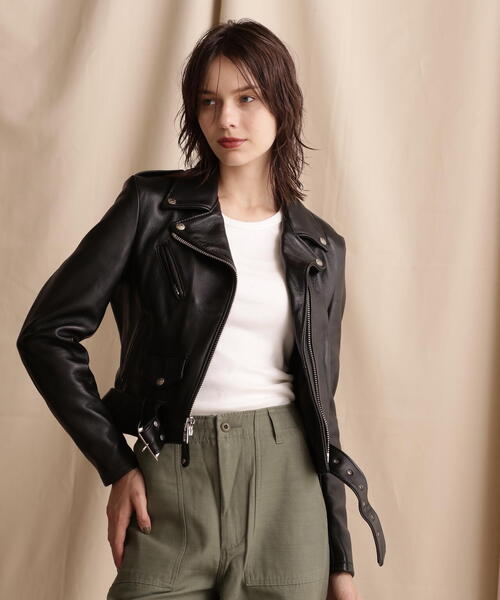 Schott/ショット/218W WOMENS LAMB ONESTAR RIDERS/ラム ワンスター