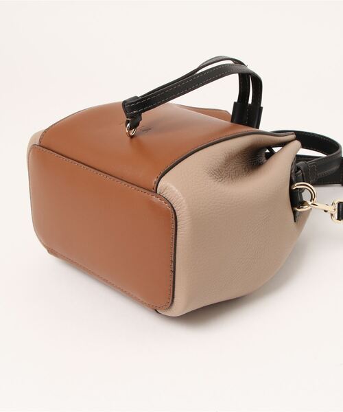 FURLA フルラ バッグ ブラウン / カッティング レザー ミニ ショルダー