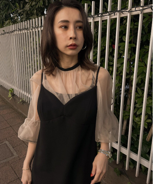Ameri（アメリ）の「MANY WAY AIRY VEIL DRESS（ワンピース）」 - WEAR