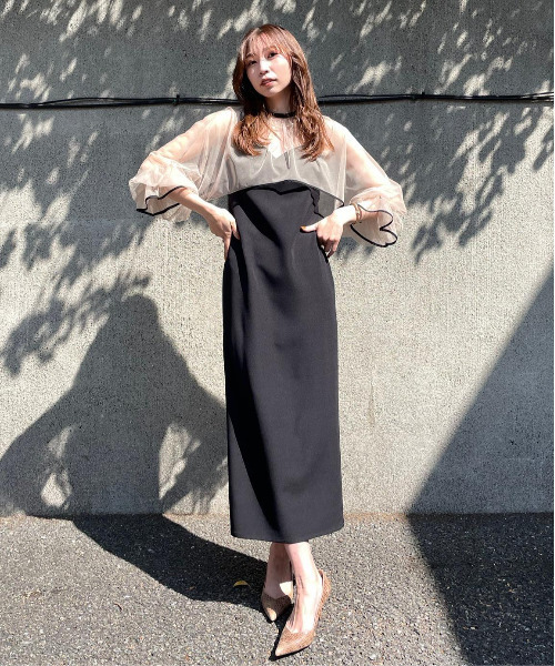 Ameri（アメリ）の「MANY WAY AIRY VEIL DRESS（ワンピース）」 - WEAR
