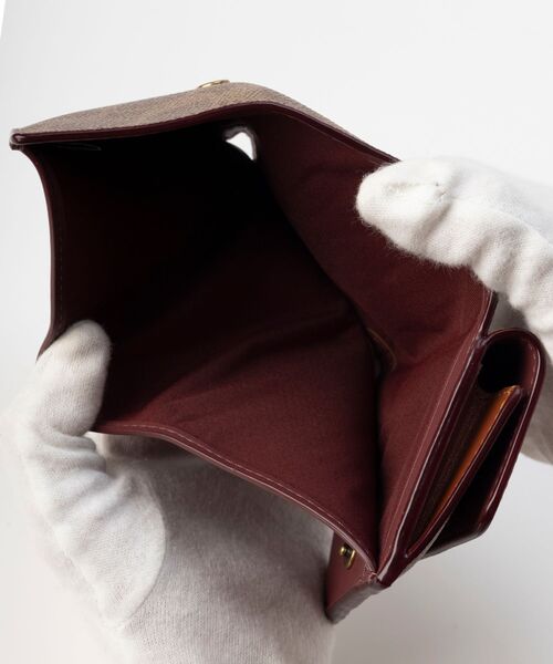 ミニ トライフォールド ウォレット・シグネチャー キャンバス（財布