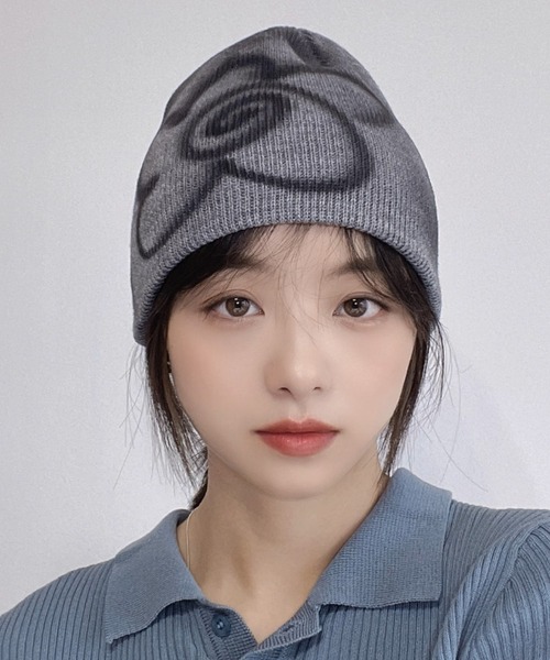 aeae ニット帽 水玉 ドット 韓国 ビーニー aeae ニット帽 水玉 ドット