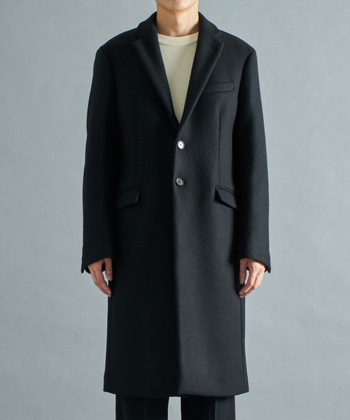 THE Cashmere wool チェスターコート/柔らかな肌触り/カシミヤ混