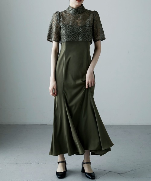 3wayレースボレロ&マーメイドキャミドレス（ドレス）｜etoll.（エトル