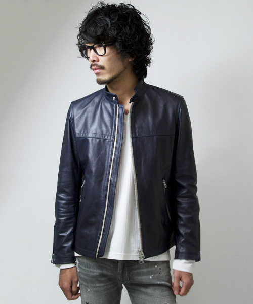 ゴートレザーシングルライダース（ライダースジャケット）｜JACKROSE