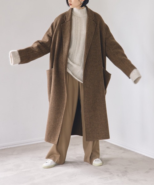 todayful オーバーチェックコート