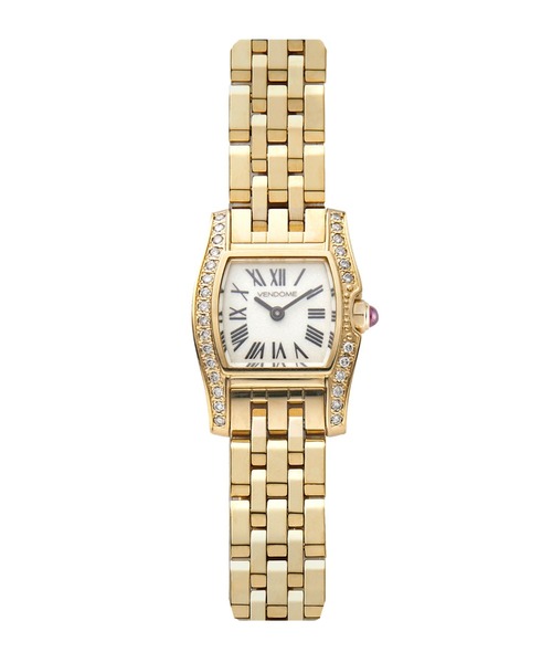 ステンレスバンド スクエアフェイスウォッチ（アナログ腕時計