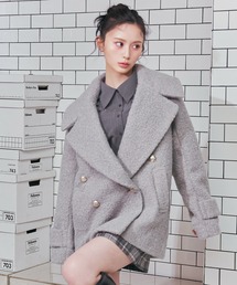 REDYAZEL（レディアゼル）の「パステル配色チェスタージップコート