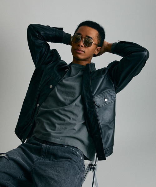 BLACKカウレザージャケット Firsthand/ファーストハンド Big