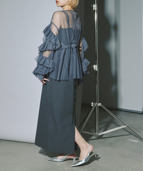 Elegant volume sleeves セットキャミドレス（ドレス）｜Ezick