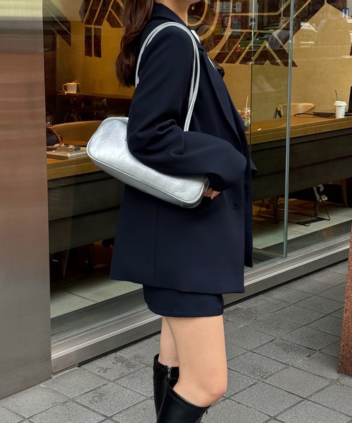 セール】[肩パット入り]オーバーサイズジャケット＋ミニスカート