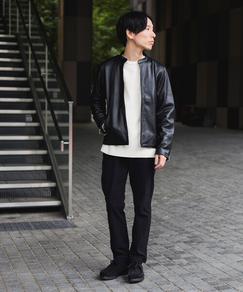 BEAMS HEART シングルライダースジャケット XL ブラック J58 BEAMS