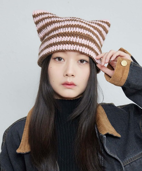 フミエタナカ ear cover knit cap ボルドー ニット帽 フミエタナカ ear