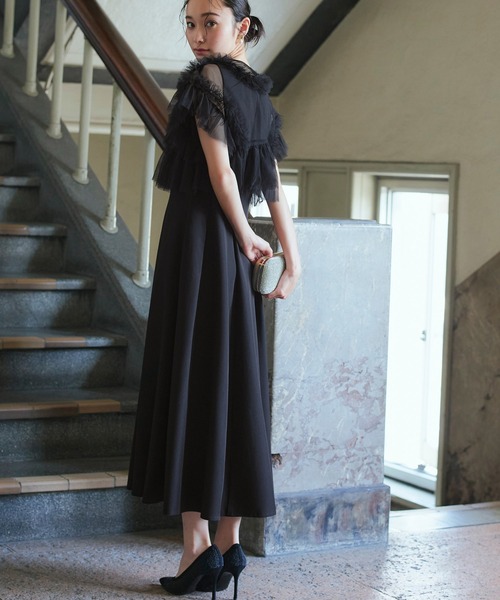 オケージョンドレス 結婚式 ｜ フリルチュールシアーTOPS＆タック