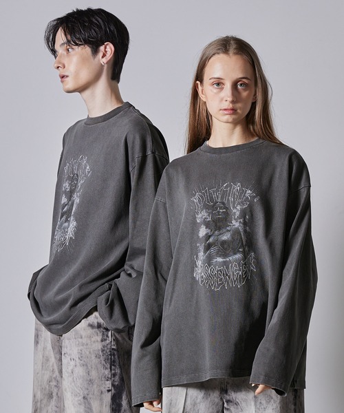 CLEL】Heavy Weight Vintage Design Print T-shirt/ヘビーウェイト