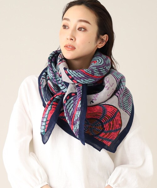 アフリカンインディゴ ファブリック 古布 ストール ヴィンテージの