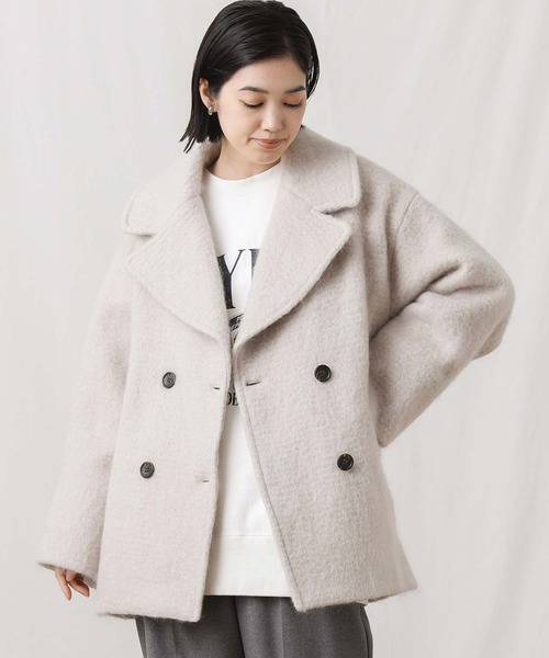 CLOCHE（クロシェ）の「シャギーミディPコート（ピーコート）」 - WEAR