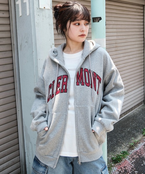 セール】WEGO/【25年秋冬新作】グラフィックロゴダブルZIPパーカー