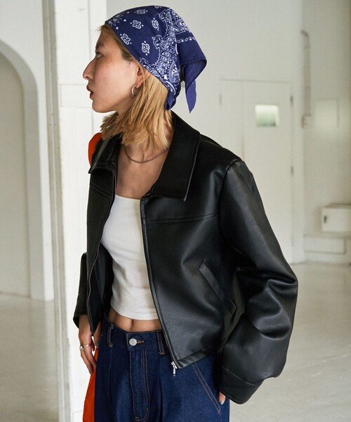 FREAK'S STORE（フリークスストア）の「ラムレザー シングルライダース