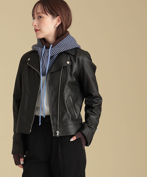 Ray BEAMS レザージャケット 羊皮 【公式通販】