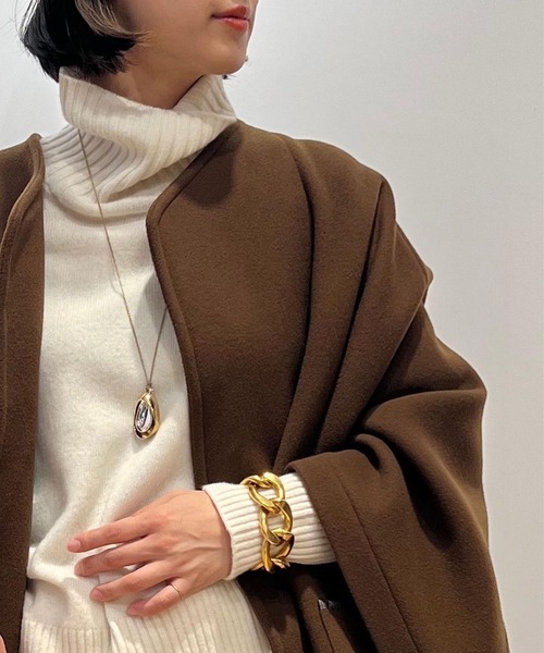 ESTNATION】 ベージュ カシミヤ 100% セーター