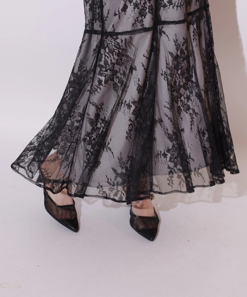 オフショルレースマーメイドワンピース（ワンピース）｜Rirandture（リ