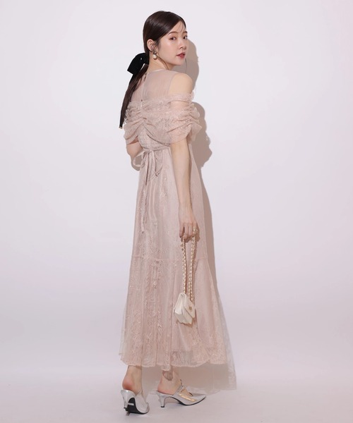 オフショルレースマーメイドワンピース（ワンピース）｜Rirandture（リ