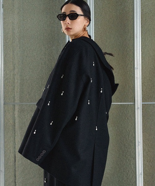 Ameri（アメリ）の「UND ELSA BIJOU WOOL JACKET（テーラード