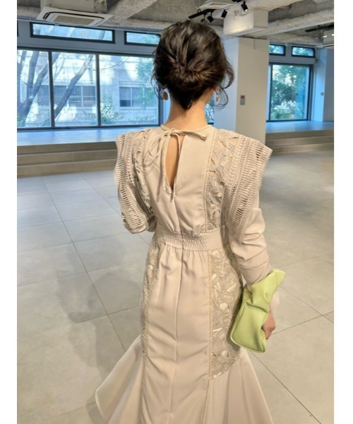 LILY BROWN（リリーブラウン）の「スイッチングレースドレス（ドレス