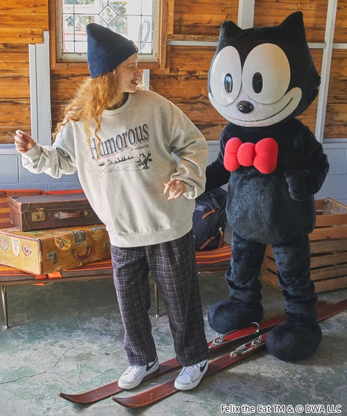 FELIX】別注 フェリックス ヴィンテージプリントスウェット