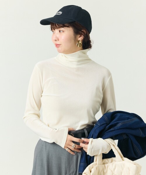 セール】限定展開 シアー フロッキー ハイネック プルオーバー（T