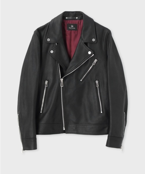 PS Paul Smith（ピーエスポールスミス）の「レザーダブルライダース