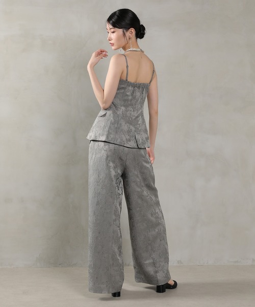 ジャガード セットアップ ヴィンテージライク パンツドレス パーティー